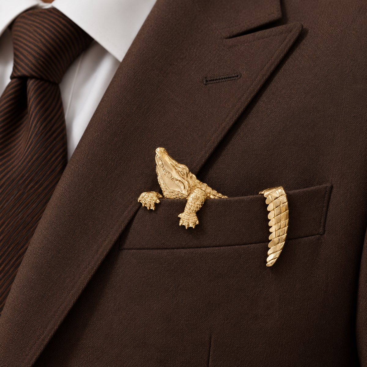 ✨ Luxury Sculpted Animal Brooch – Premium Statement Piece for Suits & Blazers