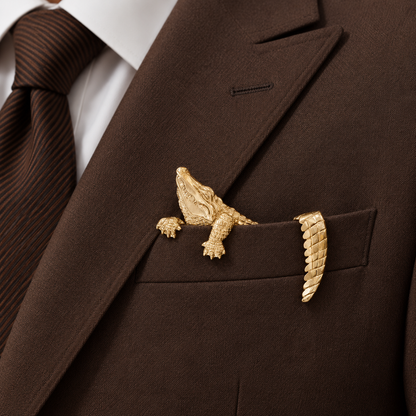 ✨ Luxury Sculpted Animal Brooch – Premium Statement Piece for Suits & Blazers