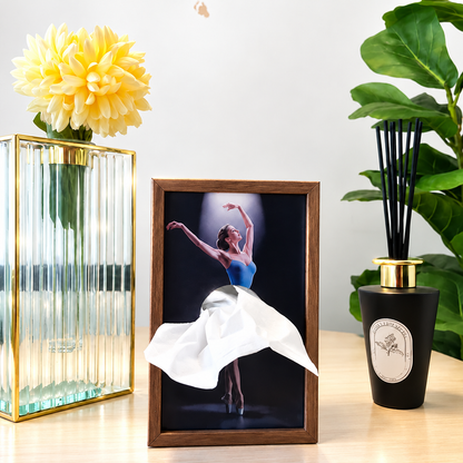 🔥 LIMITED-TIME SALE 🩰 Ballet Dancer Tissue Box Holder – Elegant Ballerina Tissue Skirt Home Decor