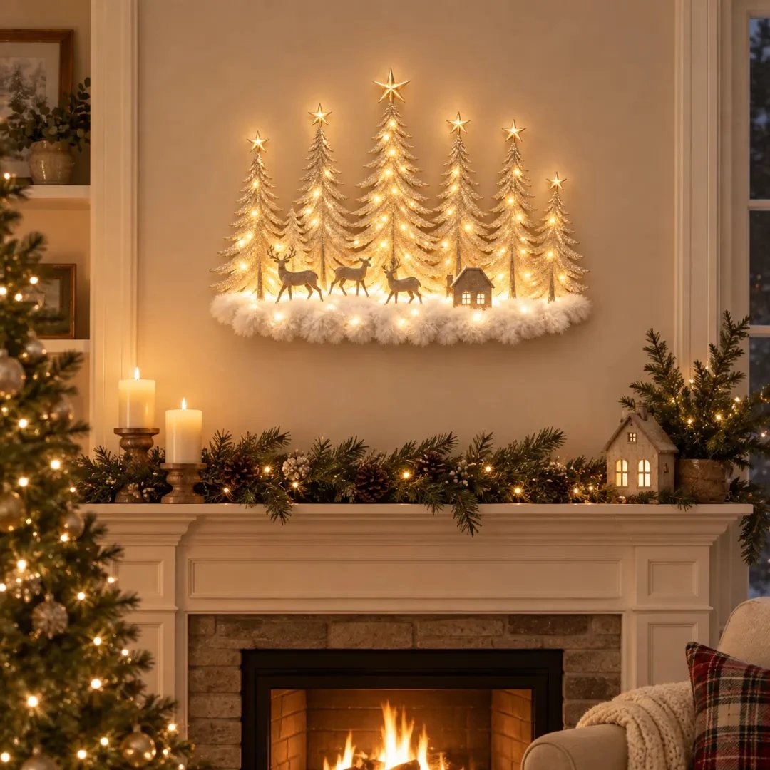 Enchanted Woodland Glow™ – Lighted Christmas Forest Wall Decor