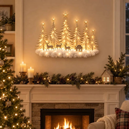 Enchanted Woodland Glow™ – Lighted Christmas Forest Wall Decor