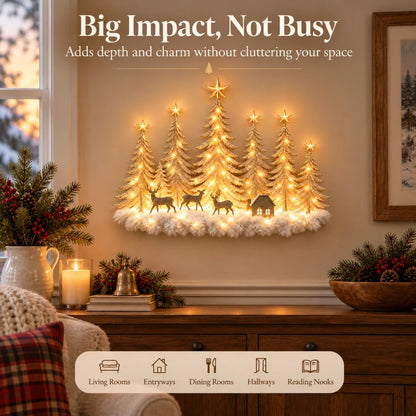 Enchanted Woodland Glow™ – Lighted Christmas Forest Wall Decor