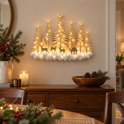 Enchanted Woodland Glow™ – Lighted Christmas Forest Wall Decor