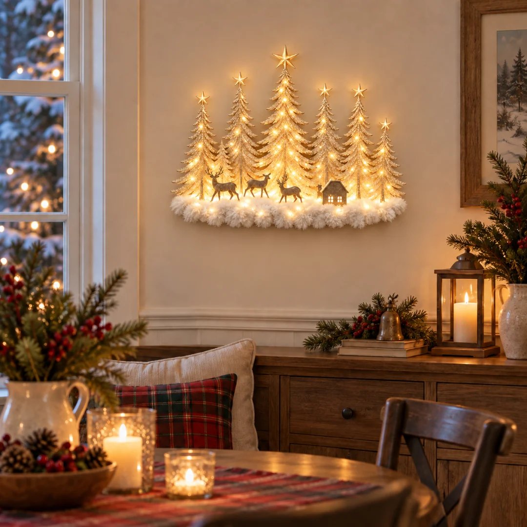 Enchanted Woodland Glow™ – Lighted Christmas Forest Wall Decor
