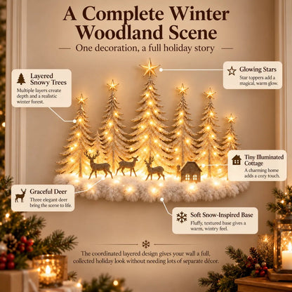 Enchanted Woodland Glow™ – Lighted Christmas Forest Wall Decor