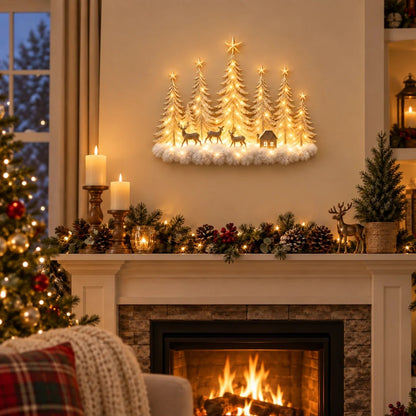 Enchanted Woodland Glow™ – Lighted Christmas Forest Wall Decor