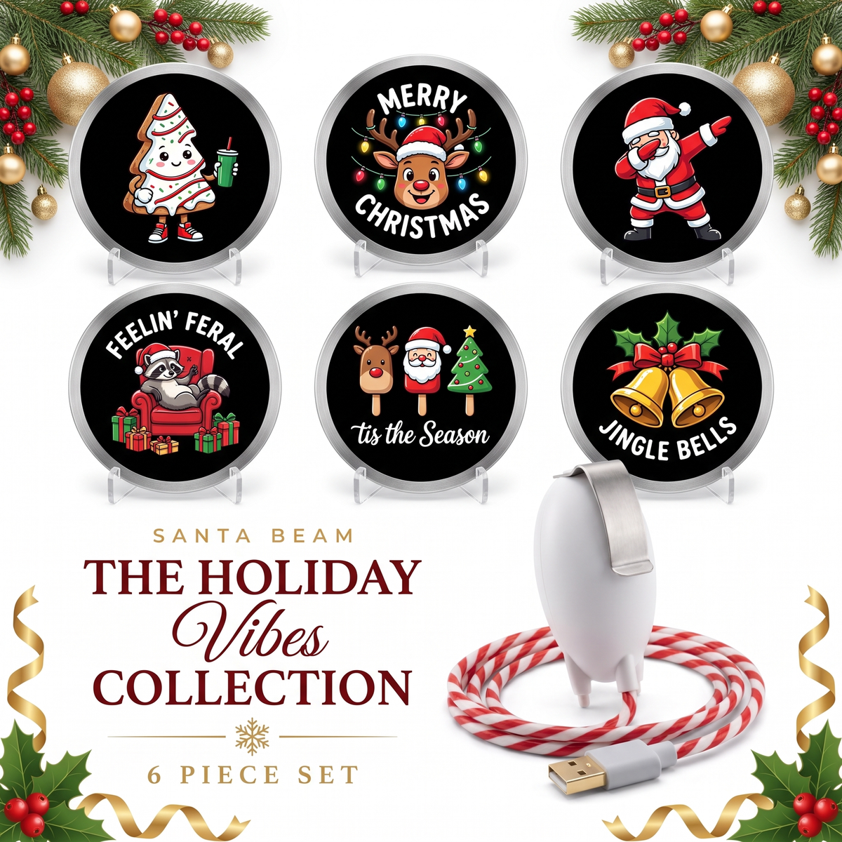 SantaGlow™ Car Window Projector – Christmas Magic On Every Drive