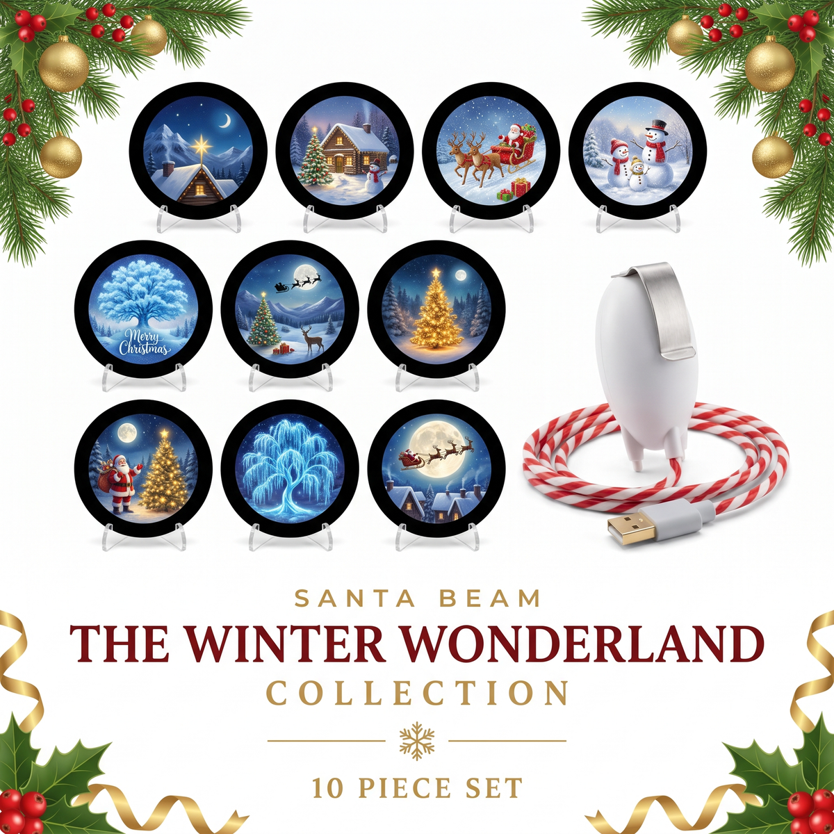 SantaGlow™ Car Window Projector – Christmas Magic On Every Drive
