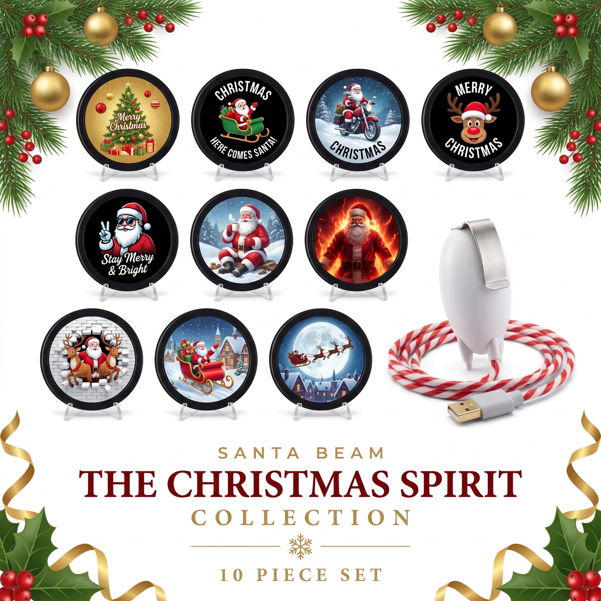 SantaGlow™ Car Window Projector – Christmas Magic On Every Drive