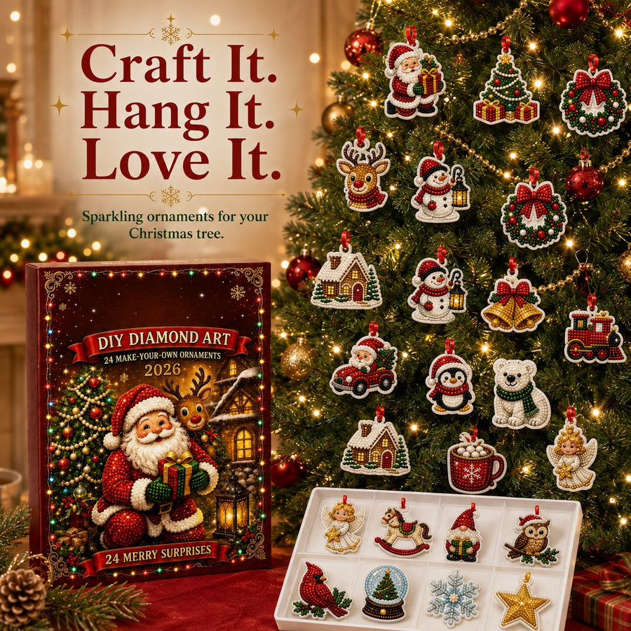 DIY Christmas Ornaments Hanging On Tree