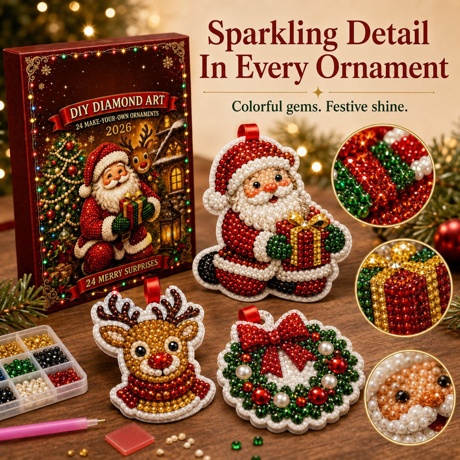 Detailed Rhinestone Christmas Ornaments