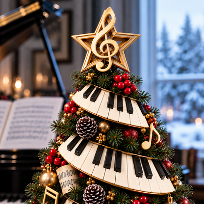 🎹✨ Piano Christmas Tree Light – Lighted Musical Holiday Tree for Piano Lovers