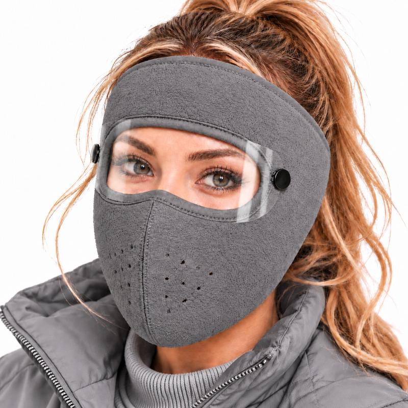 ❄️ Limited-Time Winter Sale | Fleece-Lined Winter Face Mask with Detachable Goggles – Cozy Warmth & Wind Protection for Cold Days