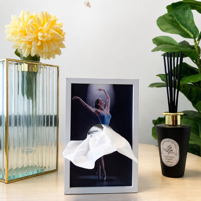 🔥 LIMITED-TIME SALE 🩰 Ballet Dancer Tissue Box Holder – Elegant Ballerina Tissue Skirt Home Decor