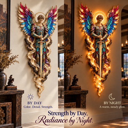 ✝️ LIMITED-TIME 50% OFF | Heavenly Radiance™ Lighted Angel Wall Sculpture – A Glowing Symbol of Faith, Grace & Protection ✨