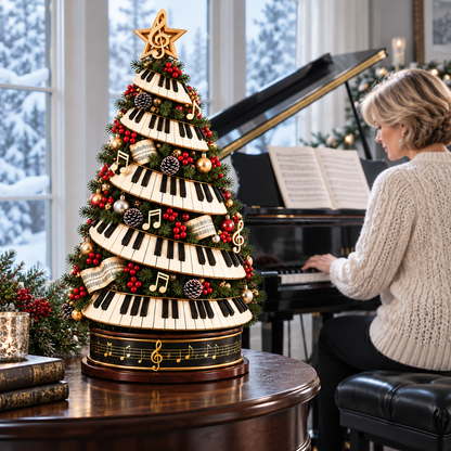 🎹✨ Piano Christmas Tree Light – Lighted Musical Holiday Tree for Piano Lovers