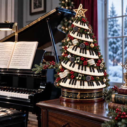 🎹✨ Piano Christmas Tree Light – Lighted Musical Holiday Tree for Piano Lovers