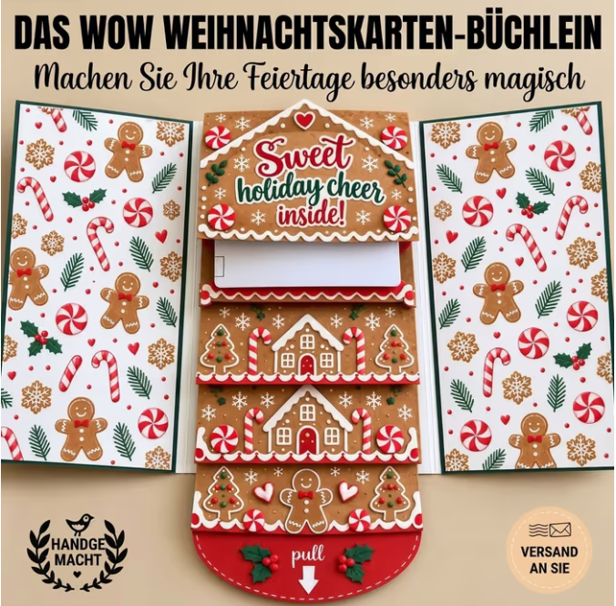 🎄 50K+ SOLD! 🎁✨ Christmas Gift Card Holder Book – Handmade Holiday Surprise, Festive Design & Heartfelt Gifting Magic 🎅
