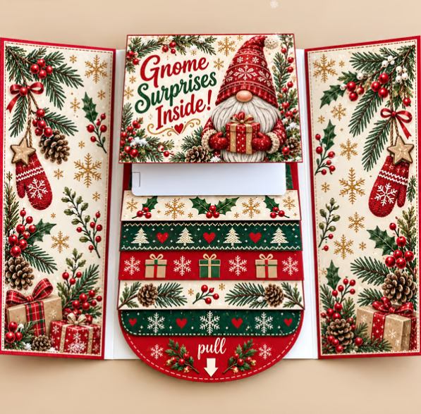 🎄 50K+ SOLD! 🎁✨ Christmas Gift Card Holder Book – Handmade Holiday Surprise, Festive Design & Heartfelt Gifting Magic 🎅