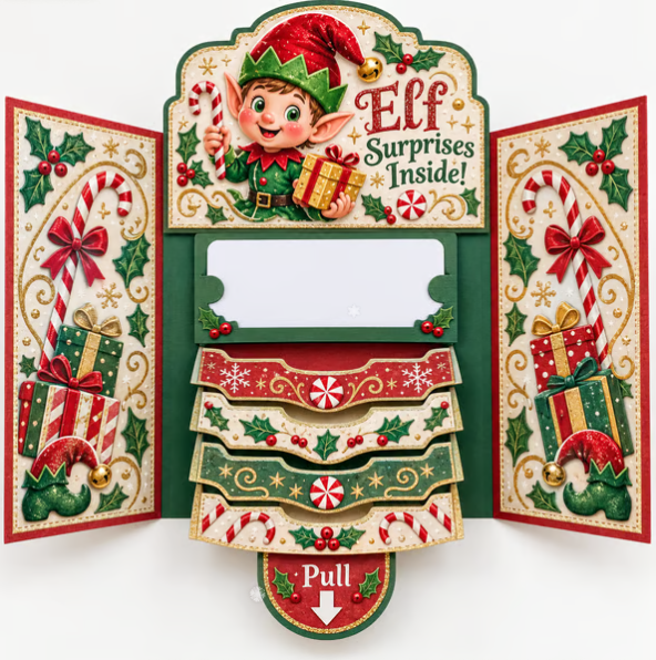 🎄 50K+ SOLD! 🎁✨ Christmas Gift Card Holder Book – Handmade Holiday Surprise, Festive Design & Heartfelt Gifting Magic 🎅
