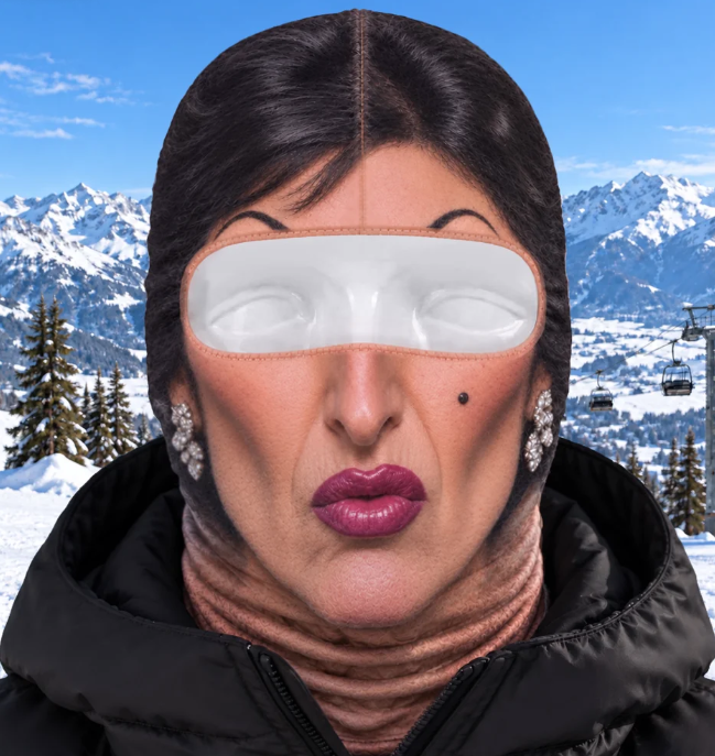 Custom Funny Face Gifts for Ski Lovers - Personalized Ski Mask