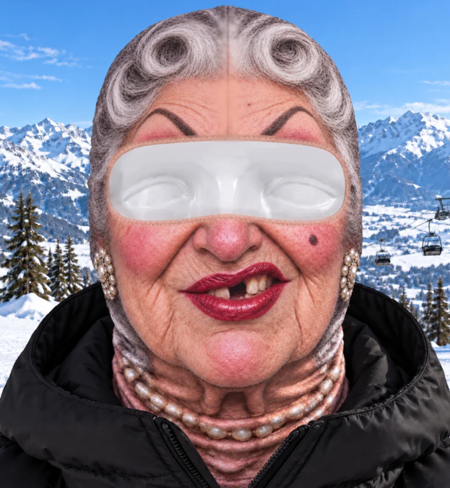 Custom Funny Face Gifts for Ski Lovers - Personalized Ski Mask