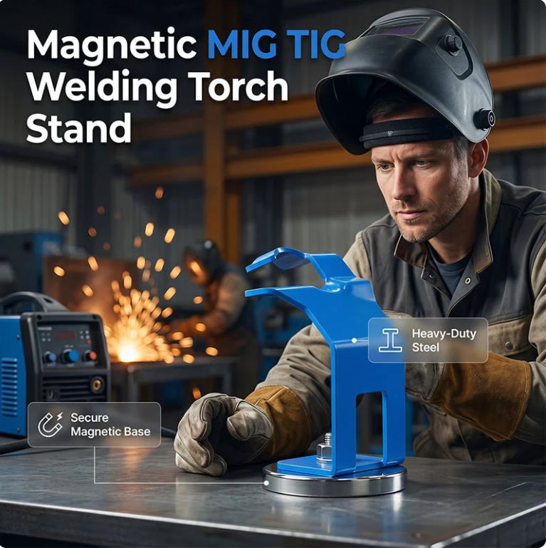 📢📢50% OFF !! ⏰Magnetic TIG MIG Welding Torch Holder Stand