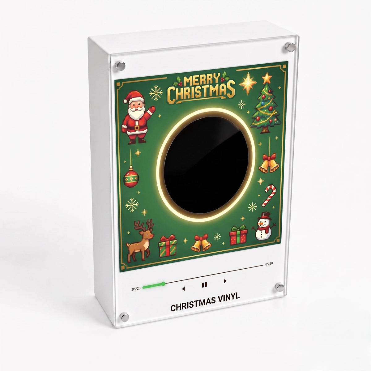 Nine Christmas vinyl discs