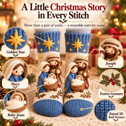 🎄Last Day 50% OFF-3D Nativity Christmas Socks