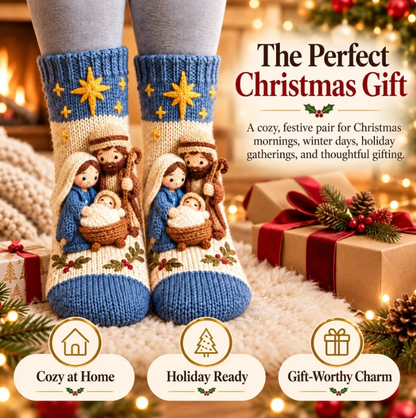 🎄Last Day 50% OFF-3D Nativity Christmas Socks