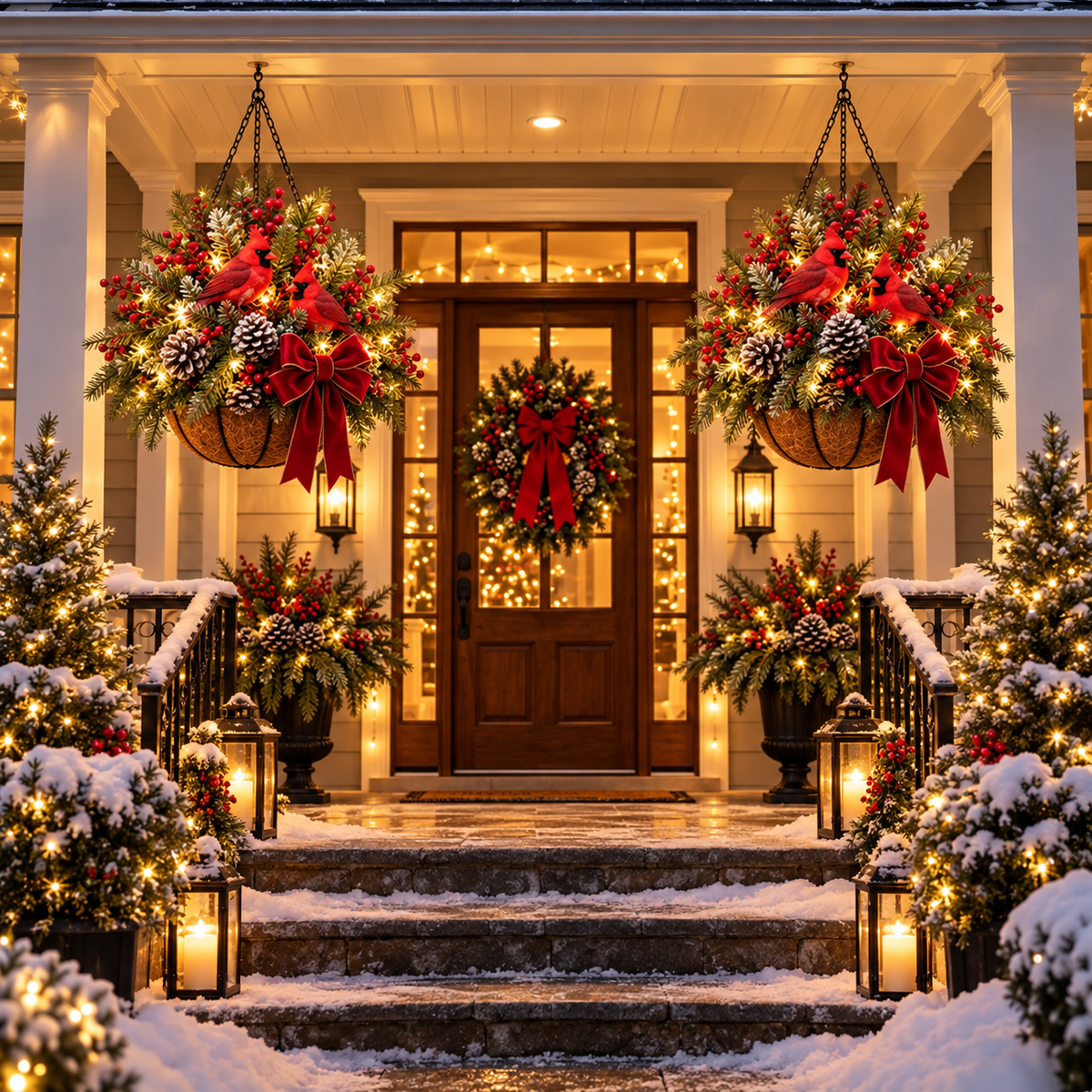 🎄Last Day 50% OFF Cardinal Christmas Glow Basket™ – Pre-Lit, Weather-Resistant & Zero Maintenance♥
