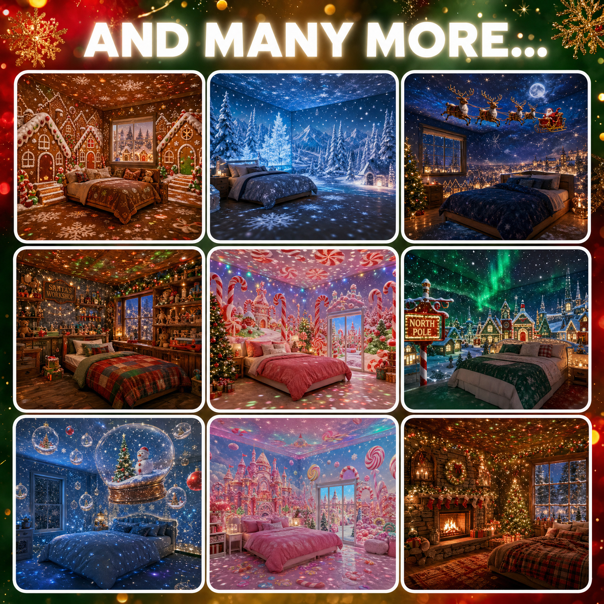 Christmas Projector - Turn the room into a Christmas world