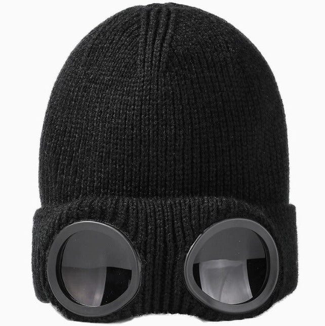 Black Boggle winter goggle beanie