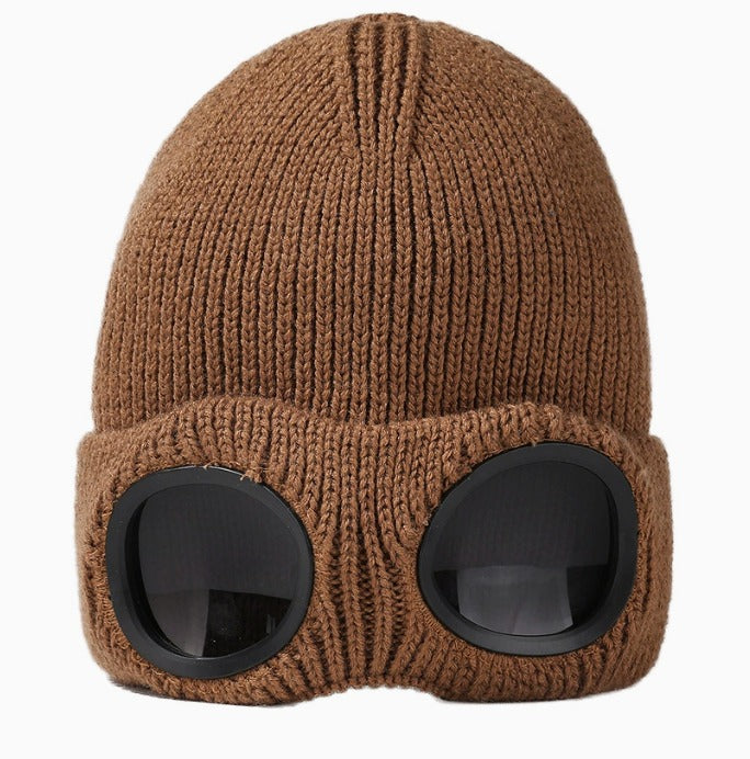 Brown Boggle winter beanie