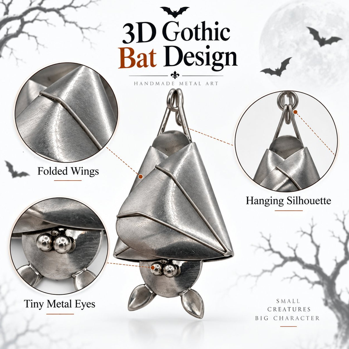 🔥Last Day 49% OFF - 🦇Handcrafted Shy Hanging Bat – Your New Little Houseguest