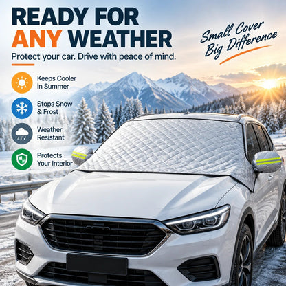 🚗 Magnetic Windshield Cover – All-Season Sun, Snow & Frost Protector for Cars, SUVs & Trucks