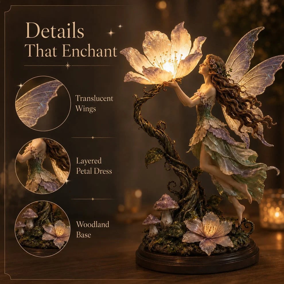 Fairy garden sculpture detail