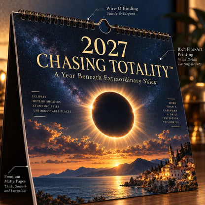 ⏳ Last Day 49% OFF – 🌌 2027 Chasing Totality™ Celestial Wall Calendar | 12 Extraordinary Skies & August Total Solar Eclipse ✨