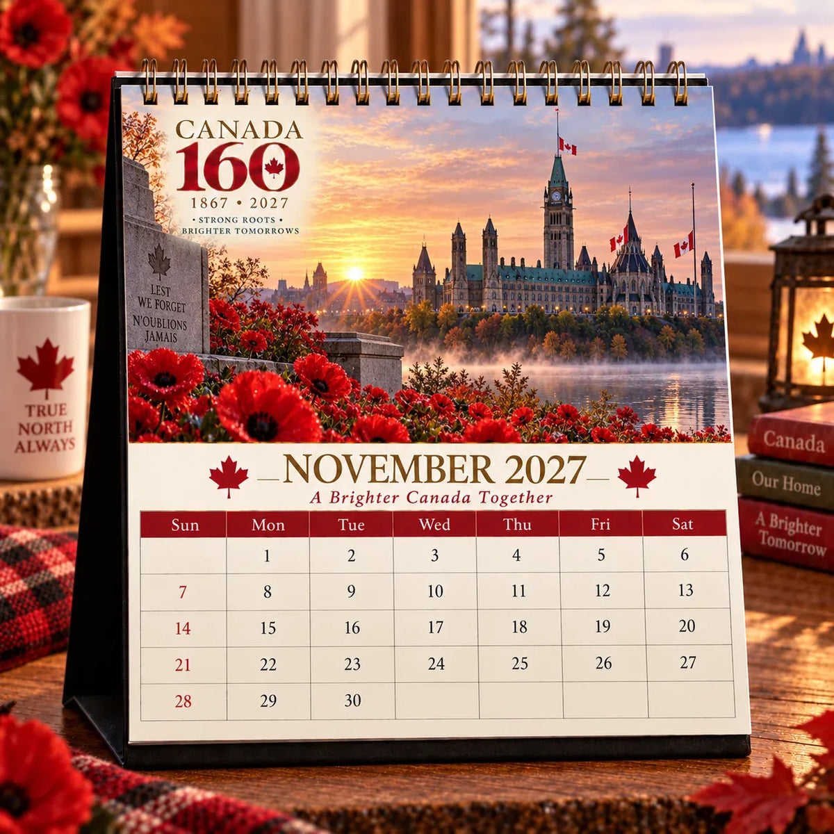 🍁🇨🇦 2027 Canadian Scenic Calendar – 12 Months of Beautiful Coast-to-Coast Views