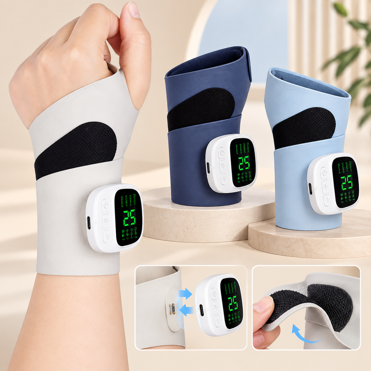 How to use EMS wrist massager