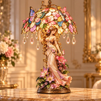 🦋 Nur für kurze Zeit im Angebot | Enchanted Butterfly Garden Lady – Blumenlampe mit zauberhaftem Leuchten für Ihr Zuhause ✨