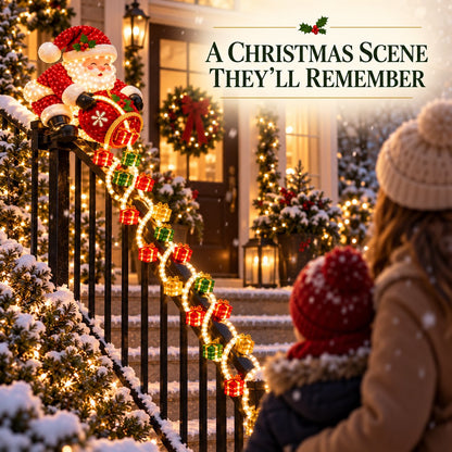 🎅 ✨Santa Magic Gift Cascade Railing Light