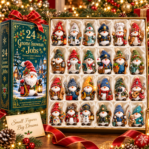 🎄 Limited-Time Christmas Sale | 2026 Gnome Snowman Advent Calendar – 24 Career-Themed Surprises for a Merry Countdown 🎁