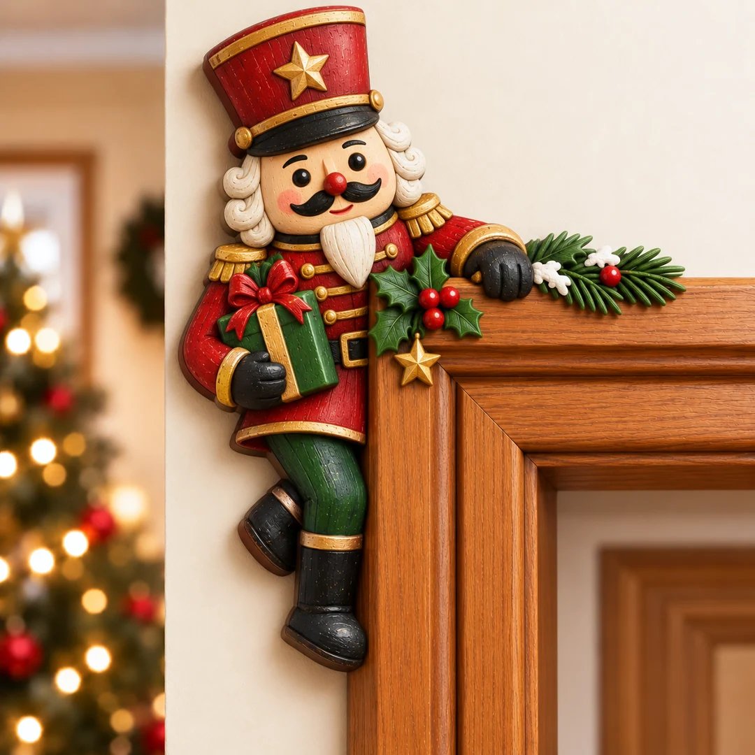 ⏰LAST DAY 50% OFF 🎅Christmas Peekaboo Door Frame Corner Decor