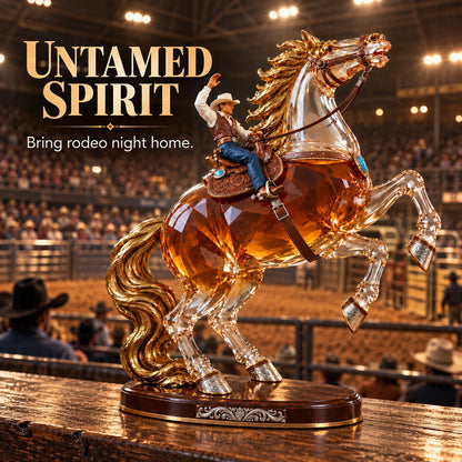 Untamed Spirit Rearing Horse Whiskey Decanter – Western Limited Collector’s Edition