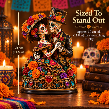 💀 LIMITED-TIME 50% OFF | 💞 Day of the Dead Catrina Figurines – Festive Couple Collectible Decor