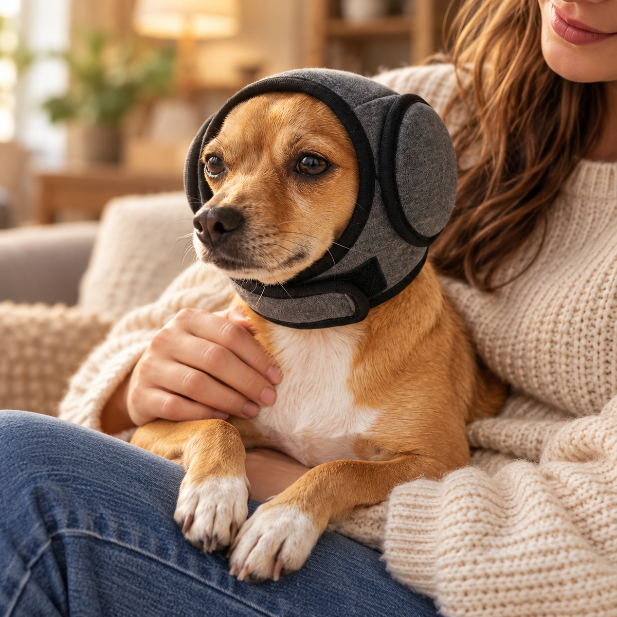 CalmEars™ Dog Noise-Reducing Ear Muffs A Softer Way Through Loud Moments.