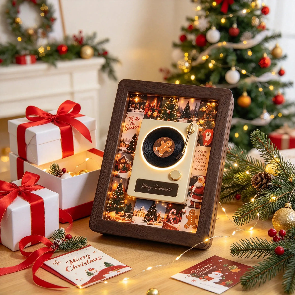 🎵 MelodyFrame – Lighted Vinyl Record Advent Calendar 🎄