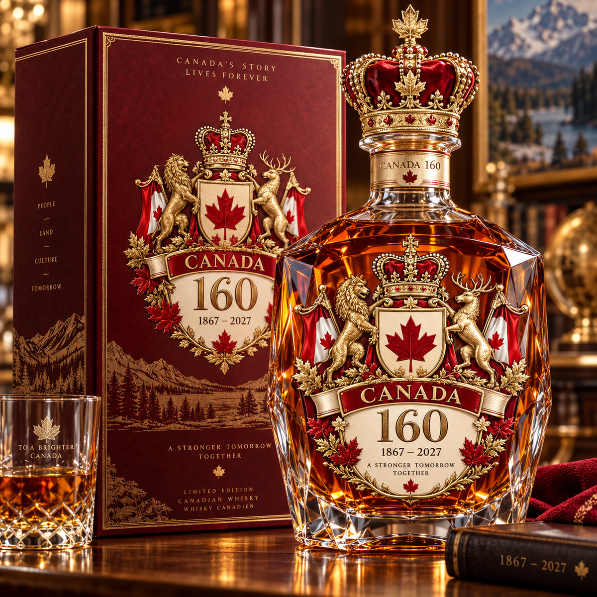 🔥 LIMITED-TIME 50% OFF | 🍁🇨🇦 Canada 160 Collector Decanter™ – 1867–2027 Heritage Tribute & Patriotic Keepsake ✨