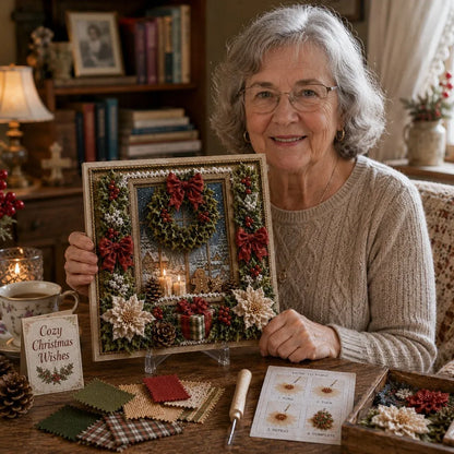 🧵Premium 3D Christmas Fabric Poke Art Kit